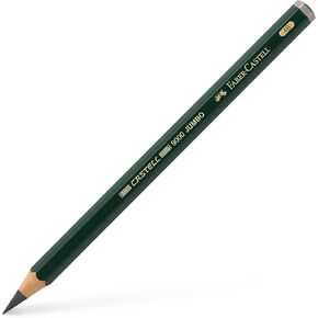 Faber-Castell 5 Piece Quality Castell 9000 Jumbo Graphite Pencils Blister Card Set, Including HB, 2B, 4B, 6B and 8B (119397) in Saudi Arabia