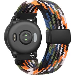 ميليا متوافقة مع سوار ساعة Garmin Forerunner 245/645/55/158 للنساء والرجال، سوار بديل من النايلون الناعم 20 مم لساعة Garmin Venu Sq/Venu/Vivoactive 5/Vivoactive 3/Vivomove Sport الذكية in Saudi Arabia