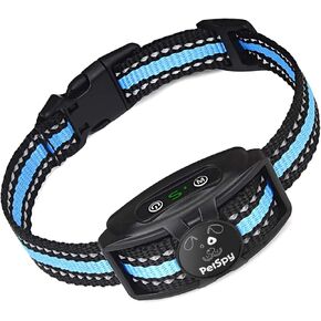 PetSpy Dog Bark Collar for No Barking Control Training w/3 Anti-Bark Modes Beep Vibration No Harm Shock IPx7 Waterproof for Small Medium Large Dogs in Kuwait
