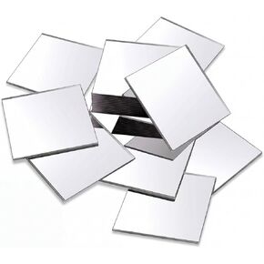 Jetec 25 Pcs Small Acrylic Square Mirror Tiles for Crafts DIY,2 Inches in Saudi Arabia