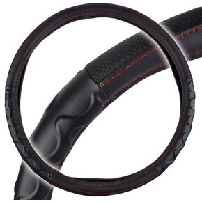 Motor Trend Ergonomic Leather Grip Steering Wheel Cover for Big Rigs Trucks and Semis 18 inch Large Heavy Duty Non Slip Long Haul/Long Drives Gray in Saudi Arabia
