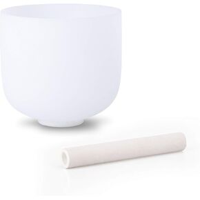 A Note Crystal Singing Bowl Third Eye Chakra 7 inch with Carry Case Bag and Singing Bowl Mallet in Kuwait