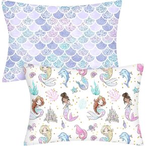 Ganeen 2 Pcs Toddler Pillowcase Sized 14" x 19" Fits 12" x 16" or 13" x 18" Cotton Pillow Cover Kids Soft Pillowcase Toddler Pillow Cases for Travel Bed Girl Boy Infant Sleep (Boho) in Saudi Arabia