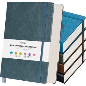 5 Pack College Ruled Notebook, 312 Numbered Pages Thick Notebooks Bulk, 100gsm No Bleed Paper Hardcover Leather Journal, Lined Journal Notebook Set for Women Men School Office, A5, Multicolor in Kuwait