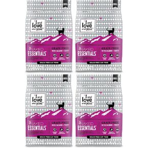 "أنا وأحبك" طعام القطط الجاف من Naked Essentials، وصفة الدجاج الصحي الداخلي والديك الرومي، خالي من الحبوب، لحم حقيقي، بدون حشو، كيس 3.4 رطل in Kuwait