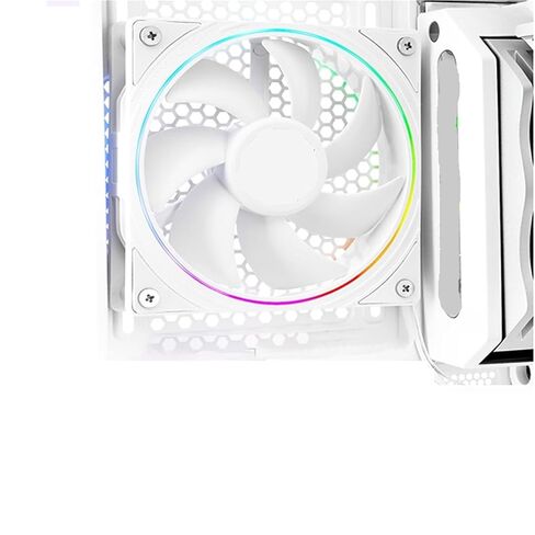TL-S12 مروحة حافظة ARGB Halo LED مقاس 120 مم - تحكم 4-PWM + إضاءة RGB 5V 3Pin لتبريد مشعاع وحدة المعالجة المركزية (أسود، S12R 3PC، A-RGB) in Kuwait