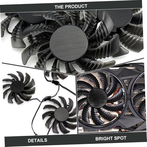 Graphics Card Cooling Fan 2-pin 75mm Gpu Radiator Cooler Replacement for Video Card Computer Cooling System in Kuwait