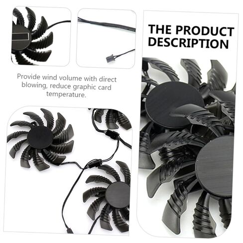 Graphics Card Cooling Fan 2-pin 75mm Gpu Radiator Cooler Replacement for Video Card Computer Cooling System in Kuwait
