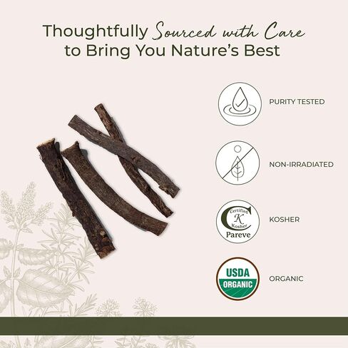 Starwest Botanicals Organic 6" Licorice Root Sticks, 1 Pound in Saudi Arabia