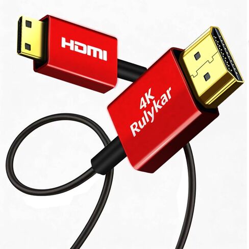 كابل Rulykar قصير 8K HDMI 2.1 بطول 1.0FT/0.3M، سرعة فائقة 48 جيجابت في الثانية، سلك HDMI رفيع للغاية Φ2.5 مم، 8K@60هرتز، 4K@120هرتز، HDR ديناميكي، eARC، متوافق مع GH5S، PS5، شاشة Xbox One، الكمبيوتر الشخصي و اكثر… in Kuwait
