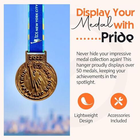 Race Bib and Medal Display, Medal Hanger Display, Medal Holder, Bib Boards for Runners, Medal Hanger, Medal holder Display, Running Medal Hanger Display - Displays up to 50+ Medals and 100+ Race Bibs in Saudi Arabia