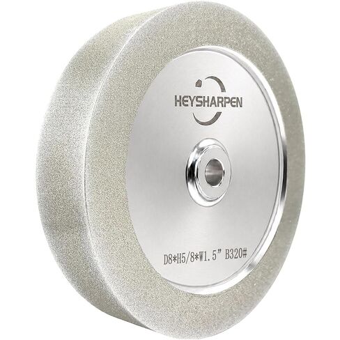 Mega Square CBN Grinding Wheel 8 inch 180 Grit,1.5" Wide,5/8" Arbor,for Sharpening Woodturning and HSS Tools,Suitable for Most 8-inch Bench Grinders(180 Grit) in Saudi Arabia