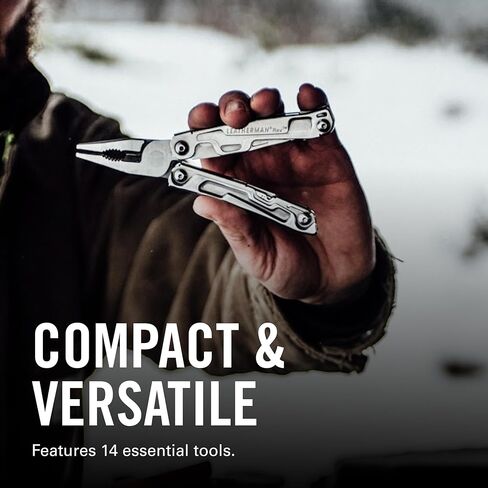 LEATHERMAN، أداة متعددة بحجم الجيب Rev مع فتاحة العبوة ومفكات البراغي، من الفولاذ المقاوم للصدأ in Kuwait