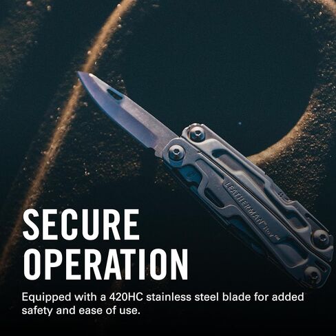 LEATHERMAN، أداة متعددة بحجم الجيب Rev مع فتاحة العبوة ومفكات البراغي، من الفولاذ المقاوم للصدأ in Kuwait