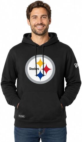 New Era Men's Midnight NFL Combine Authentic Stadium Logo Pullover Hoodie in Saudi Arabia
