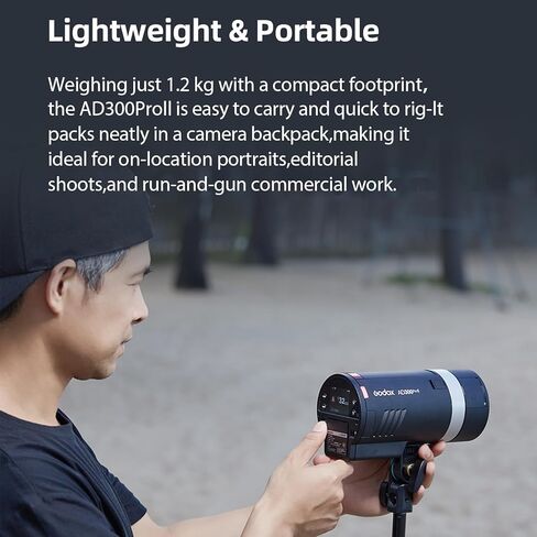 Godox AD600BM Outdoor Flash 600Ws Bowens Mount, Studio Flash GN87 1/8000 HSS, 2.4G Strobe Monolight with 8700mAh Battery 01-2.5 Second Recycle time in Saudi Arabia