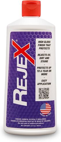 Corrosion Technologies RejeX 61001 (12 أونصة سائلة) - لمسة نهائية شديدة اللمعان تحمي | لجميع المركبات | الطلاء الاصطناعي ومانع التسرب للأسطح | يدوم 3 مرات أطول من أي شمع | لا شيء يلتصق سوى اللمعان! in Saudi Arabia