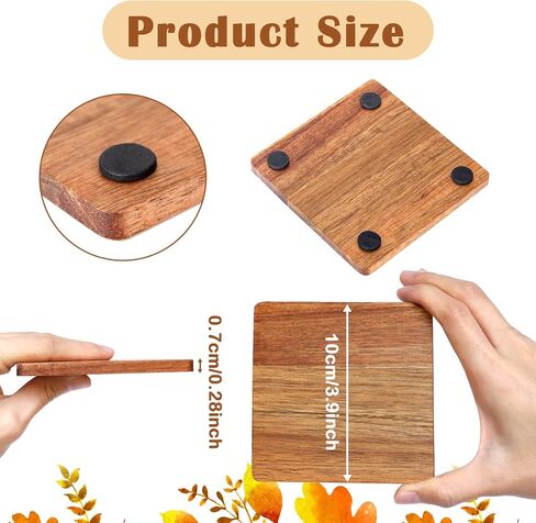 26 Pieces Unfinished Wood Coasters, 4 Inch Round Blank Wooden Coasters for Crafts with Non-Slip Silicon Dots for DIY Stained Painting Wood Engraving Home Decoration in Saudi Arabia