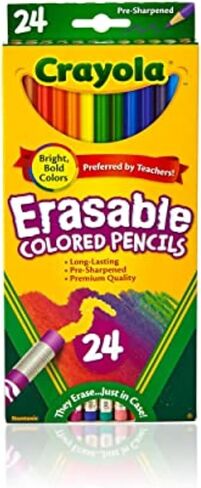 Crayola Erasable Colored Pencils, 36 Count, Art Tools, Stocking Stuffers, Gifts, Ages 4, 5, 6, 7 in Kuwait