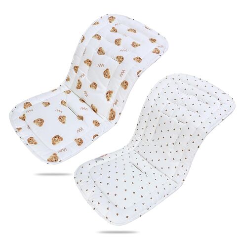 Baby Carriage Cushion, Universal Breathable Stroller Mat, Stroller Cushion for Strollers 100% Cotton, 34x78cm,1 Pack in Kuwait