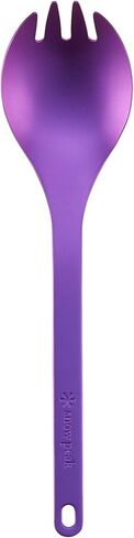 Snow Peak Titanium Spork for Outdoor Use, Portable and Durable, Titanium | Lightweight, Perfect for Camping, Backpacking, Hiking & Everyday Use, Premium Anodized Titanium in Saudi Arabia