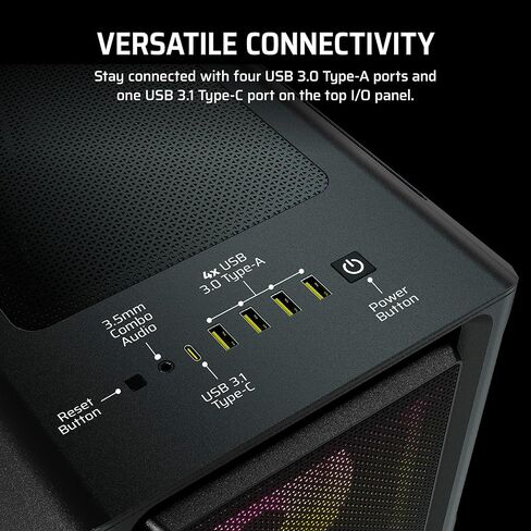 كمبيوتر الألعاب Corsair Vengeance i8200 iCUE Link Edition - وحدة المعالجة المركزية Intel Core i9 14900KF المبردة بالسوائل - وحدة معالجة الرسومات NVIDIA GeForce RTX 4090 - ذاكرة Dominator Titanium RGB DDR5 سعة 64 جيجابايت - 4 تيرابايت (2x2 تيرابايت) M.2 SS in Saudi Arabia