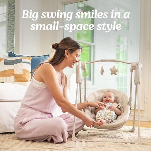 Graco® Slim Spaces™ Compact Baby Swing, Reign in Saudi Arabia