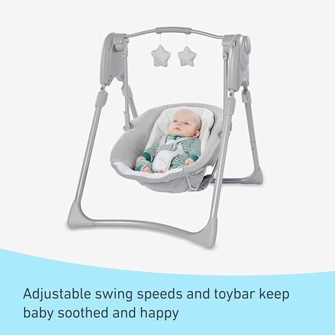 أرجوحة أطفال صغيرة الحجم من Graco® Slim Spaces™، تصميم Reign in Kuwait
