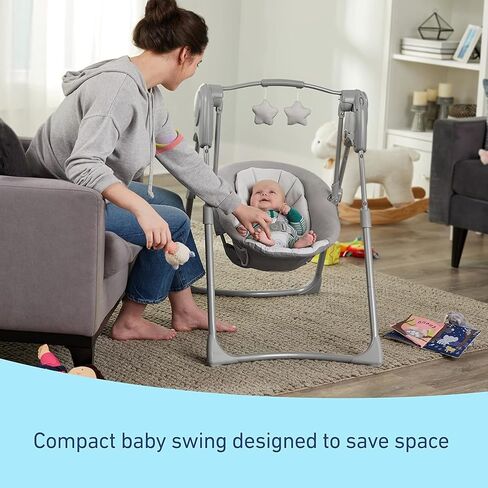 أرجوحة أطفال صغيرة الحجم من Graco® Slim Spaces™، تصميم Reign in Kuwait