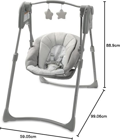 أرجوحة أطفال صغيرة الحجم من Graco® Slim Spaces™، تصميم Reign in Kuwait