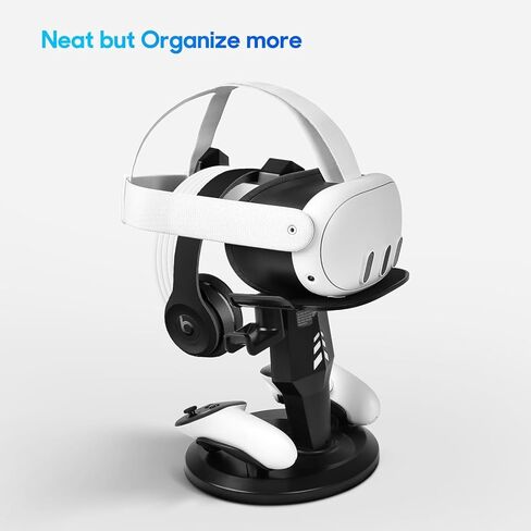 VR Headset Charging Stand for Oculus Quest 2 Headset, TechKen Quest 2 Accessories Stand Holder Supports Charging Headset with Type C Cable, VR Controllers Holder Stand in Saudi Arabia