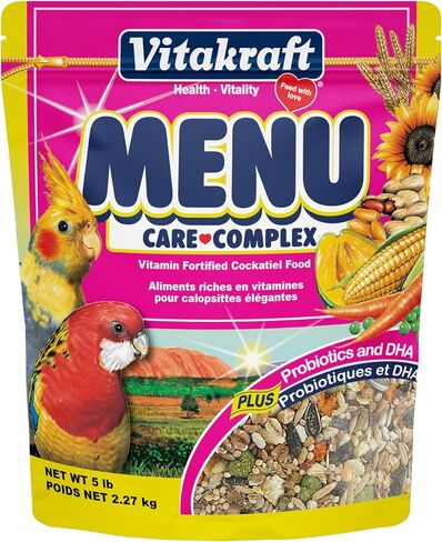 VitaSmart Cockatiel & Lovebird Food - High Diversity Formula, 1.8kg. in Kuwait