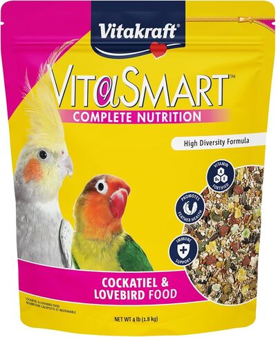 VitaSmart Cockatiel & Lovebird Food - High Diversity Formula, 1.8kg. in Kuwait