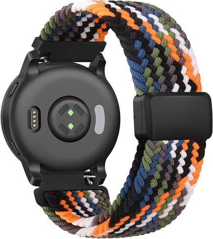Meliya Compatible with Garmin Forerunner 245/645/55/158 Watch Band Women Men, 20mm Soft Nylon Replacement Band for Garmin Venu Sq/Venu/Vivoactive 5/Vivoactive 3/Vivomove Sport Smart Watch in Saudi Arabia