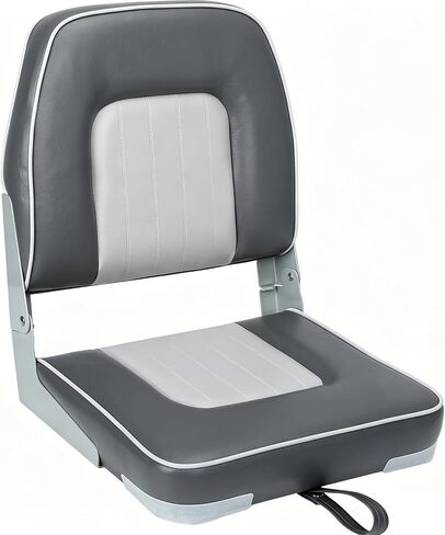 Classic Low Back Fishing Boat Seat with Backrest Folding Boat Chair Marine Bass Jon Boat Seats in Saudi Arabia