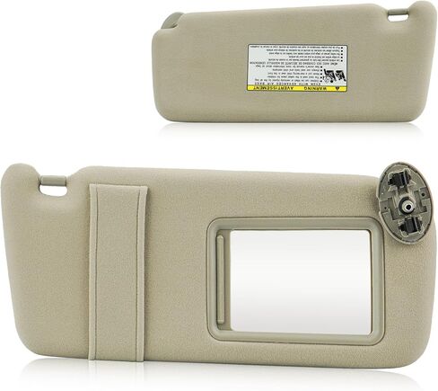 واقي الشمس لجوانب السائق والراكب لسيارة Toyota Camry (الموديلات المناسبة فقط بدون فتحة سقف) 2007 2008 2009 2010 2011، يستبدل 74310-06750-E0، 74320-06780-B0، قطعتان (بيج) in Kuwait