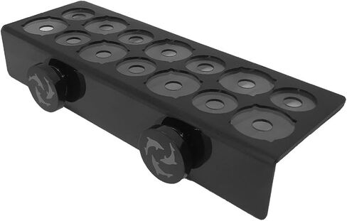 FL!PPER Flipper Magnetic Frag Station Aquarium Rack with Removeable Shelf for Aquatic Coral Reefs - Holds 14 Frags - Black in Saudi Arabia