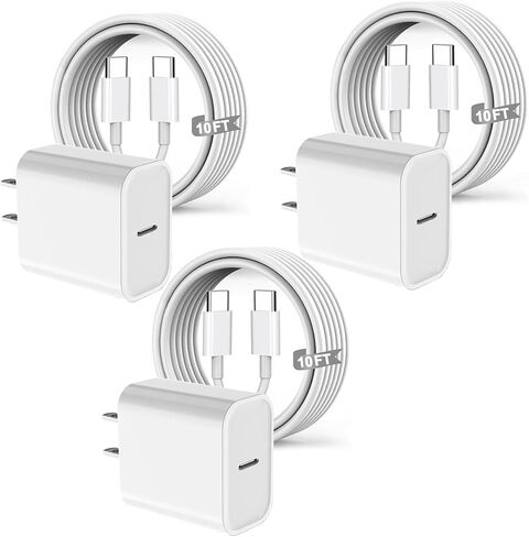 USB C Apple Fast Charger for iPad Pro 12.9/11 in 2022/2021/2020/2018,iPad 10th,iPad Air 4th/5th 10.9",iPad Mini 6th Generation,iPad Charger Fast Charging Wall Charger Block with 6FT USB C to C Cable in Kuwait