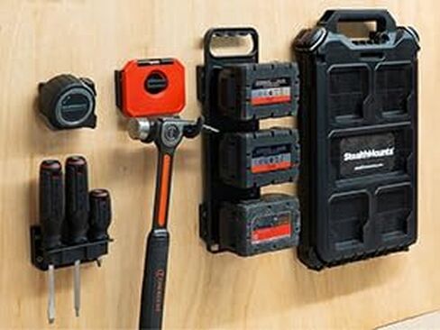 StealthMounts Packout Mounting Cleats V2 (12 Pack) متوافقة مع صناديق التعبئة والتغليف، وقفل ملحقات Milwaukee Packout وأقدام التعبئة، | المرابط حزمة | جبل الحزمة | حزمة التثبيت على الحائط in Saudi Arabia