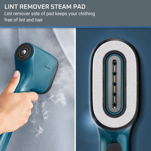 Rowenta PurePop Handheld Steamer for Clothes 1.5 Lbs 15 Second Heatup, 2.3 Oz Capacity 1150 Watts Portable, Ironing, Fabric Steamer, Garment Vacation Essentials, Travel Must Have Blue DR2020 DR2020U1 in Kuwait