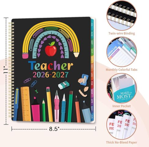 2024-2027 Pocket Planner - Monthly Pocket Planner (36-Month) with 60 Notes Pages, Jul. 2024 - Jun 2027, 6.2" x 4", 3 Year Monthly Planner with Contacts, Holidays and Pen Holder, Back Pocket - Black in Saudi Arabia