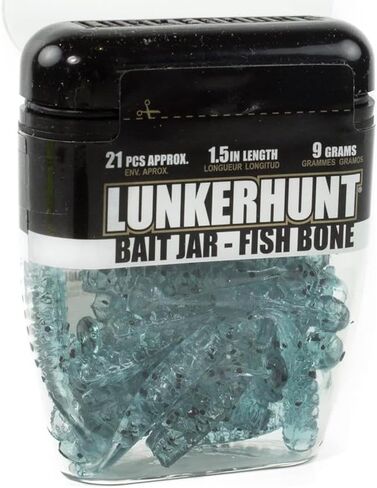 Lunkerhunt HFB03 Fishbone Fast Fish Bait Jar, Multi in Kuwait