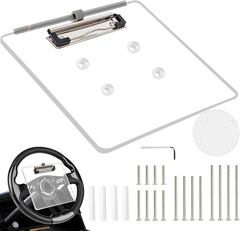 Golf Cart Steering Wheel Scorecard Holder with Pencil Holder & Clip Fit for Club Car DS & Precedent EZGO TXT & RXV Yamaha Golf Carts in Saudi Arabia