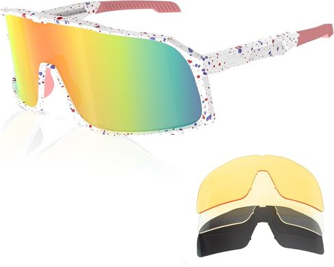 polarized adult cycling glasses with 5 interchangeable lenses TR90 frame MTB sports sunglasses cycling glasses in Saudi Arabia