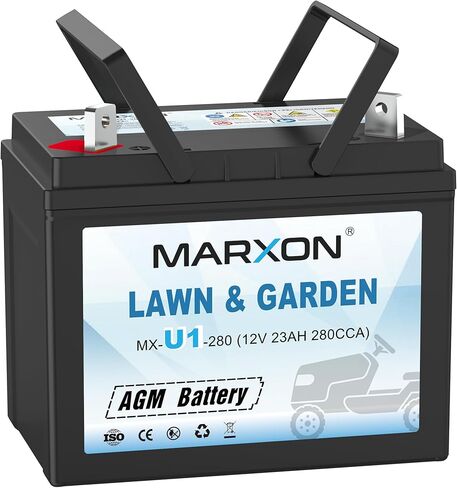 U1 250CCA بطاريات جزازة العشب للركوب، بطارية AGM مجانية صيانة بطارية جرارات الحدائق، متوافقة مع Troy-Bilt، John Deere، Toro، Cub Cadet، Craftsman، Ariens، Poulan Pro in Kuwait