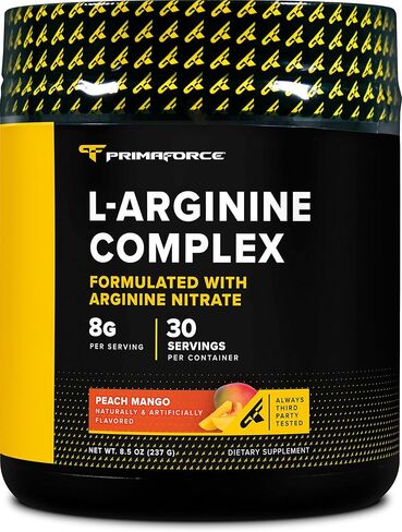 Primaforce L-Arginine Complex Powder (30 Servings Per Bottle | Mixed Berry) Powerful Protein Building Supplement for Maximum Gains in Kuwait