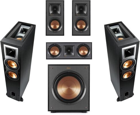 Klipsch Reference R-26FA 5.1 Home Theater Pack, Brushed Black Polymer Veneer in Saudi Arabia