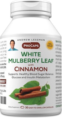 ANDREW LESSMAN White Mulberry Leaf with Cinnamon 360 Capsules - Standardized White Mulberry Leaf with Cinnamon Bark Extract. in Kuwait
