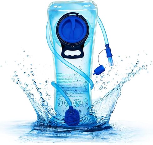 Mothybot 3L 2L 1.5L Hydration Bladder, Upgraded Leak Proof 50OZ/ 70OZ/ 100OZ 3 Liter Water Reservoir for Most Hydration Pack Replacement with Quick Release Insulated Tube & Auto Shut-Off Valve Outdoor in Saudi Arabia