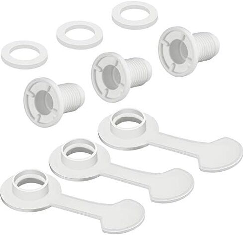 3 Sets Cooler Drain Plug Cooler Plug Replacement Triple Snap Drain Plug Cooler Plug Assembly for Coolers 1.14 Inches/ 2.9 cm Shaft Length, White in Saudi Arabia